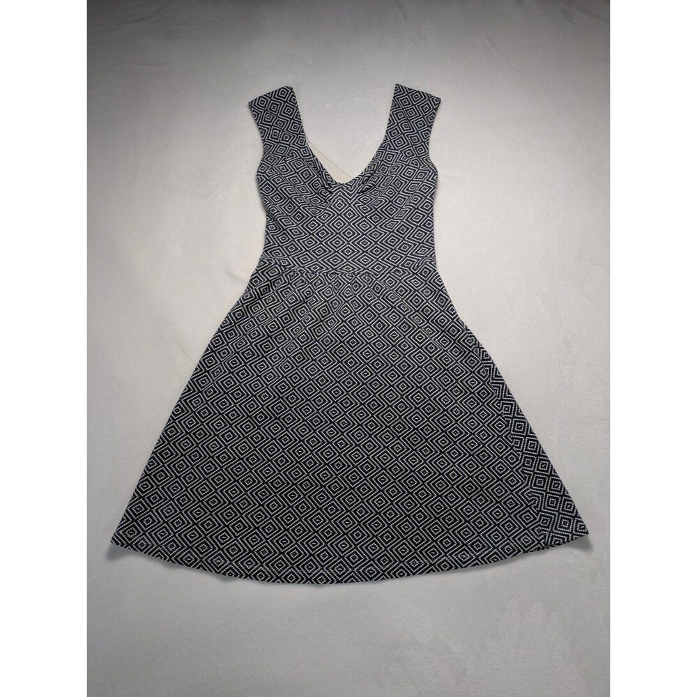 Anthropologie Postmark Matilde Diamond Print Cut-Out Dress - Size 8